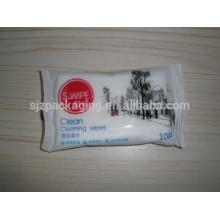 white cpp wet tissue pack film /custom printed tissue pack film